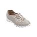 Extra Wide Width Women's CV Sport Tory Slip On Sneaker by Comfortview in Multi Taupe (Size 9 1/2 WW)