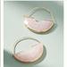 Anthropologie Jewelry | Anthropologie Temperance Hoop Earring | Color: Gold/Pink | Size: Os