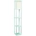 Simple Designs Aqua 3-Shelf Etagere Floor Lamp