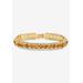 Women's Gold Tone Tennis Bracelet (10mm), Round Birthstones and Crystal, 7" by PalmBeach Jewelry in November