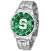 Green Michigan State Spartans Competitor Steel AnoChrome Color Bezel Watch