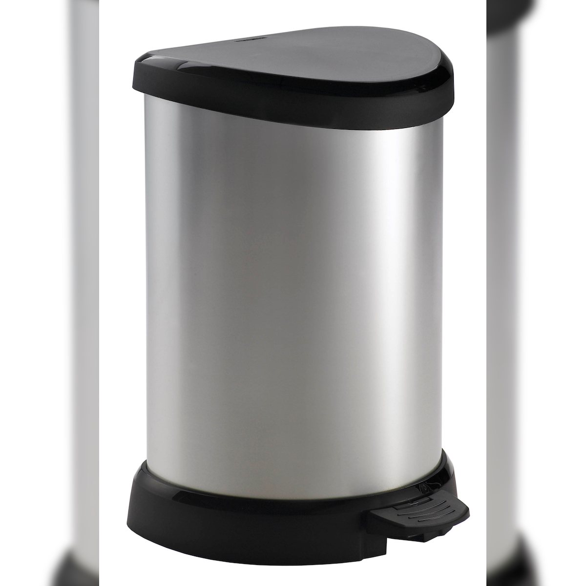 Curver - DECOBIN Abfalleimer 15L mit Fußpedal silber metallic silber metallic Image