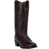 Wide Width Men's Dan Post 13" Cowboy Heel Boots by Dan Post in Black Cherry (Size 8 1/2 W)