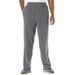 Men's Big & Tall Explorer Plush Fleece Pants by KingSize in Steel (Size 3XL)