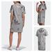 Adidas Dresses | Adidas Originals Bling Large Logo Gray Dress | Color: Gray/Pink | Size: Various