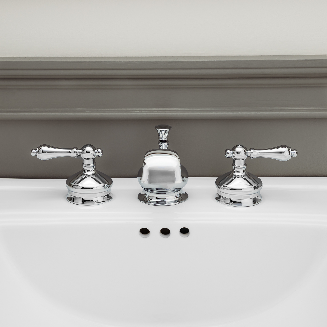 Randolph Morris Widespread Bathroom Sink Faucet - Metal Lever Handles RMB325ML-CP