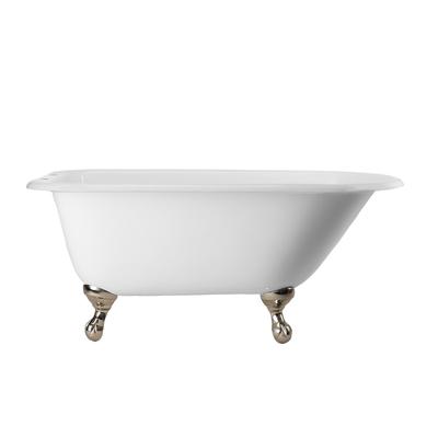 Randolph Morris Norfolk 48 Inch Cast Iron Classic Clawfoot Tub - Rim Faucet Drillings LG48RT7WRBBN