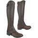 AK Curved Zip Full Grain Real Leather Horse Riding Half Chaps (Brown, XXL)