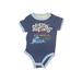 Baby Gap Short Sleeve Onesie: Blue Print Bottoms - Size 6-12 Month