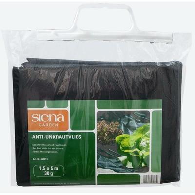 Siena Garden - Anti-Unkrautvlies 30g, Maße: 1,5x5m, Farbe: schwarz 30g, SB-verpackt, schwarz