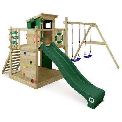 Wickey Spielturm Klettergerüst Smart Camp mit Schaukel & Rutsche, Baumhaus mit Sandkasten, Image
