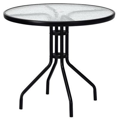 Costway 32 Inch Outdoor Patio Round Tempered Glass...