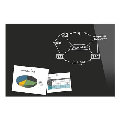 Sigel Glas-Magnettafel »B13-Serie / B1300« schwarz