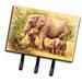 Caroline's Treasures Elephants by Daphne Baxter Wall Key Organizer w/ Key Hooks Metal in Yellow | 7.5 H x 8 W x 1.25 D in | Wayfair BDBA0112TH68