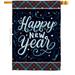 Ornament Collection Bring New Year - Impressions Decorative 2-Sided Polyester 40 x 28 in. House Flag in Black | 40 H x 28 W in | Wayfair