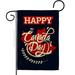 Ornament Collection Happy Anniversary Canada - Impressions Decorative 2-Sided Polyester 19 x 13 in. Garden Flag in Black | 18.5 H x 13 W in | Wayfair