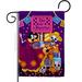 Ornament Collection Happy Di De Muertos - Impressions Decorative 2-Sided 19 x 13 in. Garden Flag in Indigo/Orange/Red | 18.5 H x 13 W in | Wayfair