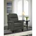 Southern Motion Pep Talk 33" Wide Wing Chair Recliner Faux Leather/Polyester/Chenille/Velvet/Microfiber/Microsuede in Black | Wayfair 61628P 159-21