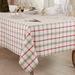 Gracie Oaks Aomame Plaid 100% Cotton Square Tablecloth Cotton in Gray/Green/Red | 70 D in | Wayfair C85153650CEC4B2F9A8CB61FCCF573A0