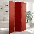 Latitude Run® Arlynes 47.25" W x 71" H 3- Panel Folding Room Divider Wood/Canvas in Red | 71 H x 47.25 W x 1 D in | Wayfair