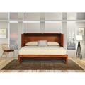 Loon Peak® Mccutchen Queen Solid Wood Storage Murphy Bed w/ Mattress Wood in Brown | 40 H x 65 W x 80 D in | Wayfair