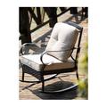 Wildon Home® Hersey Rocking Chair Microfiber/Metal in Black/Brown | 34 H x 25 W x 33 D in | Wayfair 3BE20953B8AA4185BBEDDF761CDF137E