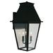 Arroyo Craftsman Croydon 20 Inch Tall 3 Light Outdoor Wall Light - CRB-10CLR-BK