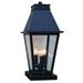 Arroyo Craftsman Croydon 17 Inch Tall 3 Light Outdoor Pier Lamp - CRC-8CLR-BK