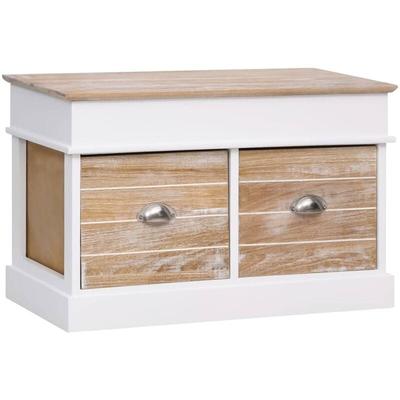 Flurbank 70 x 35 x 45 cm Paulownia Holz Vidaxl Image