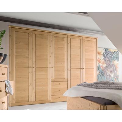 MassivHolz »Vita« Kleiderschrank natur 3-türig / mit Schubladen Image