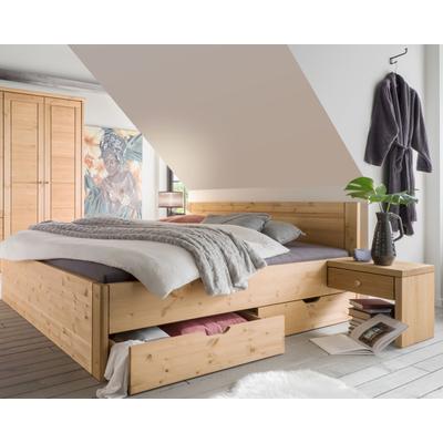 MassivHolz »Vita« Bett natur mit Schubkästen / 180x200 cm Image