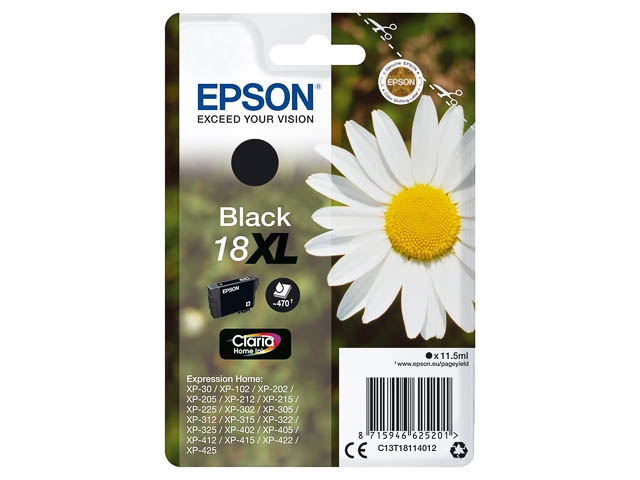 Tinten EPSON C13T18114012 EPSON XP30 TINTE BLACK HC Image