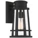 Quoizel Dunham 13" High Earth Black Outdoor Wall Light