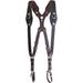 RL Handcrafts Clydesdale Lite Dual Leather Camera Harness (Large, Coffee) CLCOF-L-004