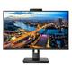 Philips 242B1H - 24 Zoll FHD Monitor, Webcam, höhenverstellbar (1920x1080, 75 Hz, VGA, HDMI, DisplayPort, USB Hub) schwarz