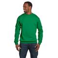 Hanes P1607 EcoSmart Crewneck Sweatshirt in Kelly Green size XL | Cotton Polyester P160