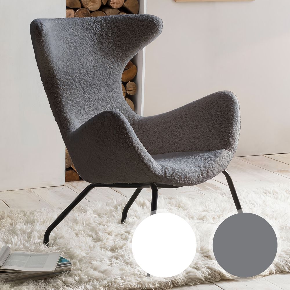 SalesFever »Poltrona« Armlehnstuhl grau / B 62 x H 95 x T 62 cm