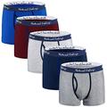 Mens Underwear Cotton Mens Boxers for Men Boxer Shorts Multi Pack of 5 XL with Pouch