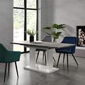 Cherry Tree Furniture Goswell Concrete Effect Extending 6-8 Seater Dining Table