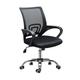 Panana Large Seat Adjustable Ergonomic Desk Chair Metal feet Swivel Office Chair Mid-Back with Lumbar Support Executive Task Chair (Black)