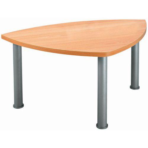 Table Basse Berlingot Hetre Pieds Alu 90x56 - Simmob