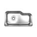 Whitehaus Collection Noah Collection Stainless Steel Undermount Kitchen Sink - No Faucet Drillings - Brushed Stainless Steel WHNUB3016