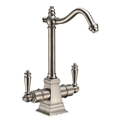 Whitehaus Collection Point Of Use Instant Hot/Cold Water Drinking Faucet with Traditional Swivel Spout WHFH-HC2011-BN