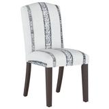 Block Paisley Back Dining Chair by Skyline Furniture in Light Grey