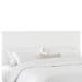 Twill Upholstered Headboard by Skyline Furniture in Twill White (Size TWIN)