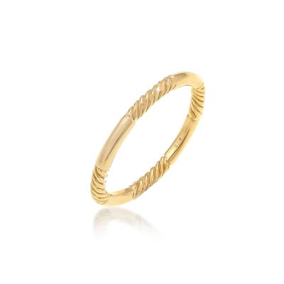 Elli Basic Stacking Bandring Modern Gedreht 925 Silber 56 Damen Image