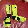 Nike Other | 3 Pairs Of Nike Elite Socks | Color: Black/Green | Size: Women’s 8-10