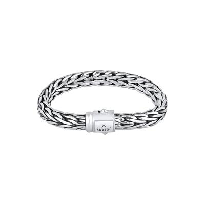 KUZZOI Herren Glieder Basic Kastenverschluss 925er Silber 21