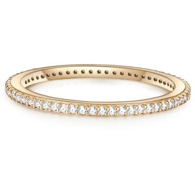 Glanzstücke München - Ring Sterling Silber Zirkonia in Gelbgold Ringe 1 ct Damen