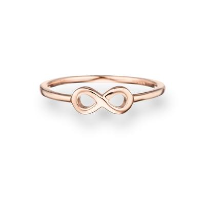 Glanzstücke München - Ring Infinity Sterling Silber in Roségold Ringe 1 ct Damen